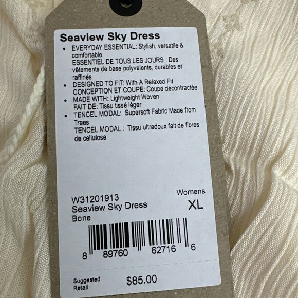 prAna Women's Seaview Sky Dress Bone Size XL New - Picture 15 of 15